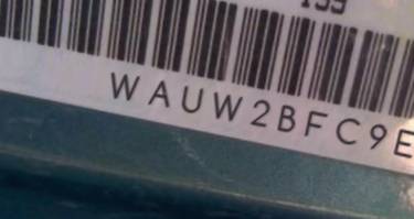 VIN prefix WAUW2BFC9EN0