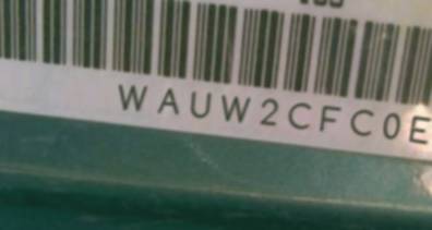 VIN prefix WAUW2CFC0EN1