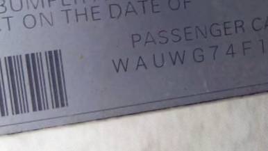 VIN prefix WAUWG74F19N0
