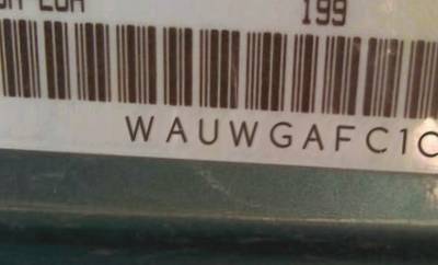 VIN prefix WAUWGAFC1CN0