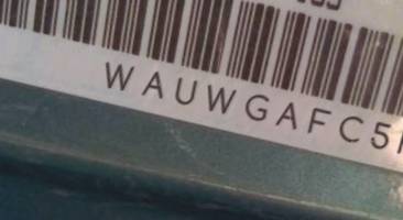 VIN prefix WAUWGAFC5FN0