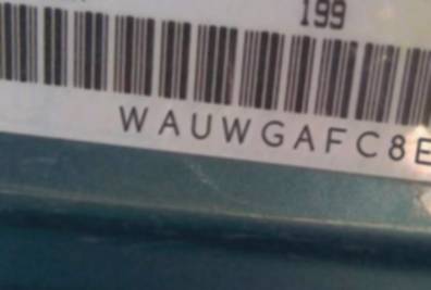 VIN prefix WAUWGAFC8EN1