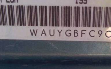 VIN prefix WAUYGBFC9CN1