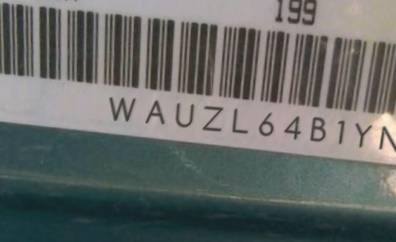 VIN prefix WAUZL64B1YN0