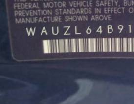 VIN prefix WAUZL64B91N0