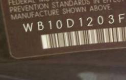 VIN prefix WB10D1203FZ1