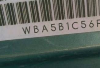 VIN prefix WBA5B1C56FG1