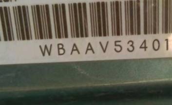 VIN prefix WBAAV53401JS