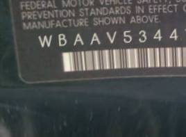 VIN prefix WBAAV53441FJ