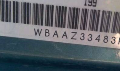 VIN prefix WBAAZ33483KP