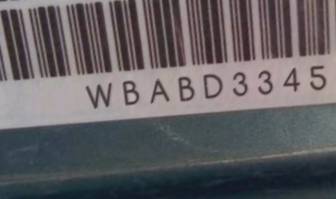 VIN prefix WBABD33454PL