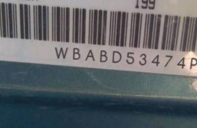 VIN prefix WBABD53474PD