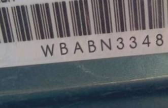 VIN prefix WBABN33483PG
