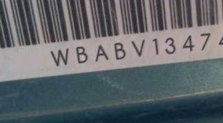 VIN prefix WBABV13474JT