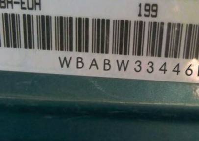 VIN prefix WBABW33446PG