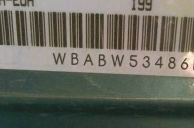 VIN prefix WBABW53486PJ