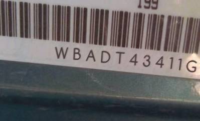 VIN prefix WBADT43411GF