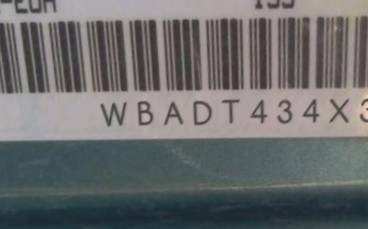 VIN prefix WBADT434X3G0