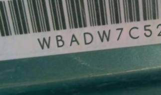 VIN prefix WBADW7C52BE4