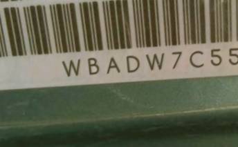 VIN prefix WBADW7C55CE7