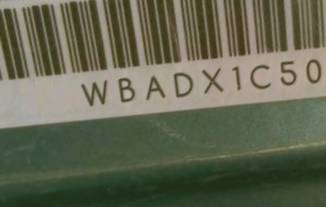VIN prefix WBADX1C50BE5