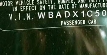 VIN prefix WBADX1C50CE5
