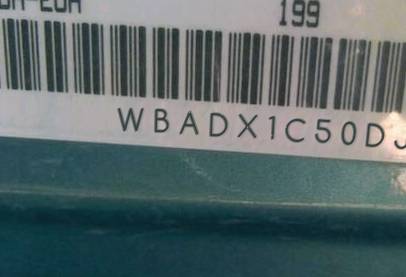 VIN prefix WBADX1C50DJ1