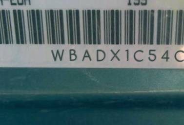 VIN prefix WBADX1C54CJ1