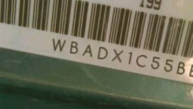 VIN prefix WBADX1C55BE5