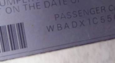 VIN prefix WBADX1C55CE8