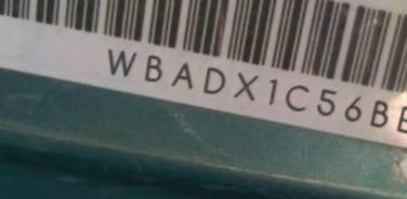 VIN prefix WBADX1C56BE3