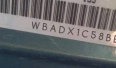 VIN prefix WBADX1C58BE5