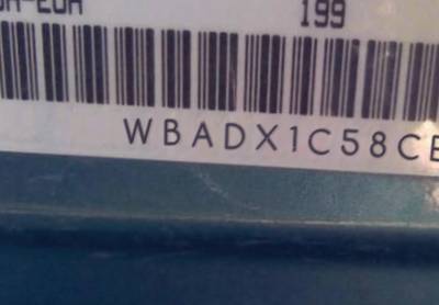 VIN prefix WBADX1C58CE8