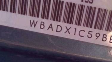 VIN prefix WBADX1C59BE5