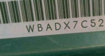 VIN prefix WBADX7C52BE5