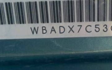 VIN prefix WBADX7C53CE8