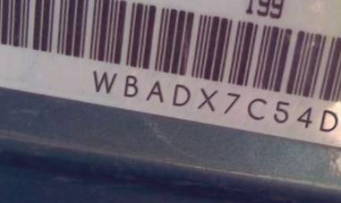 VIN prefix WBADX7C54DPE