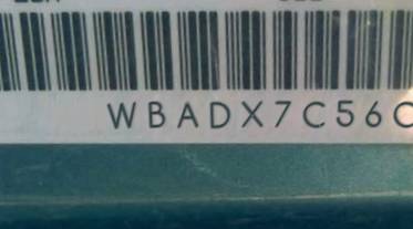 VIN prefix WBADX7C56CE7