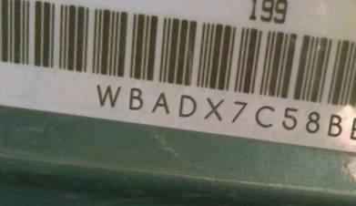 VIN prefix WBADX7C58BE2