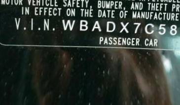 VIN prefix WBADX7C58BE7