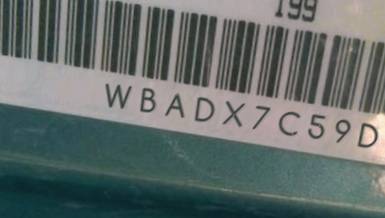 VIN prefix WBADX7C59DJ5