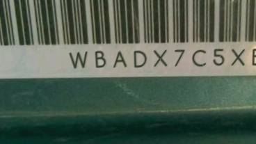 VIN prefix WBADX7C5XBE5