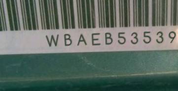 VIN prefix WBAEB53539C2
