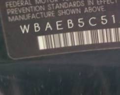 VIN prefix WBAEB5C51AC2