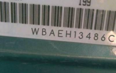 VIN prefix WBAEH13486CR
