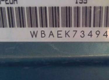 VIN prefix WBAEK73494B3