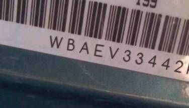 VIN prefix WBAEV33442PD