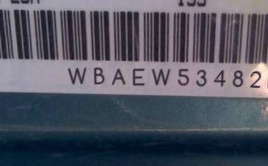 VIN prefix WBAEW53482PG