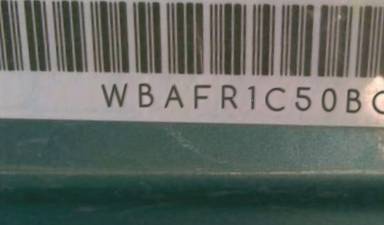 VIN prefix WBAFR1C50BC7