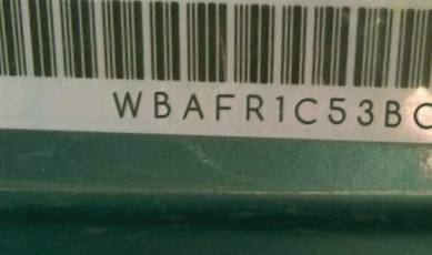 VIN prefix WBAFR1C53BC7